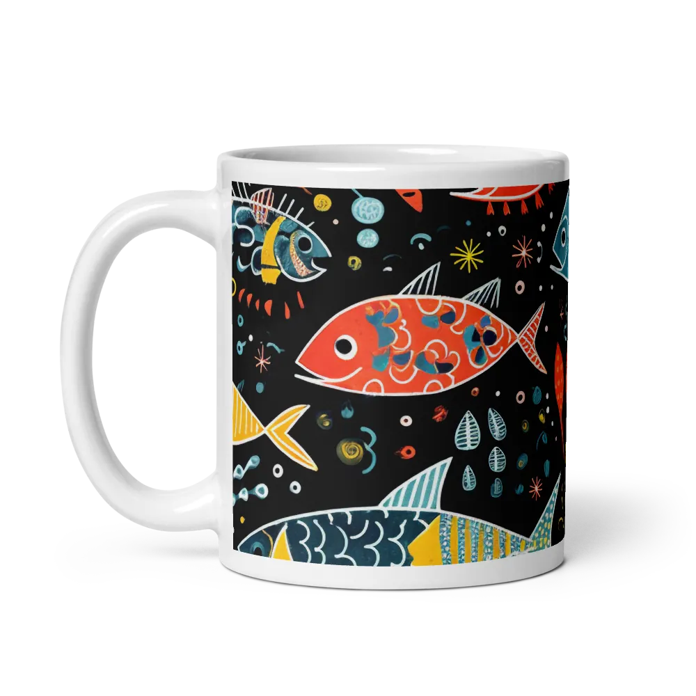 Whimsical Underwater Dance | Mug with White inside | 11 oz