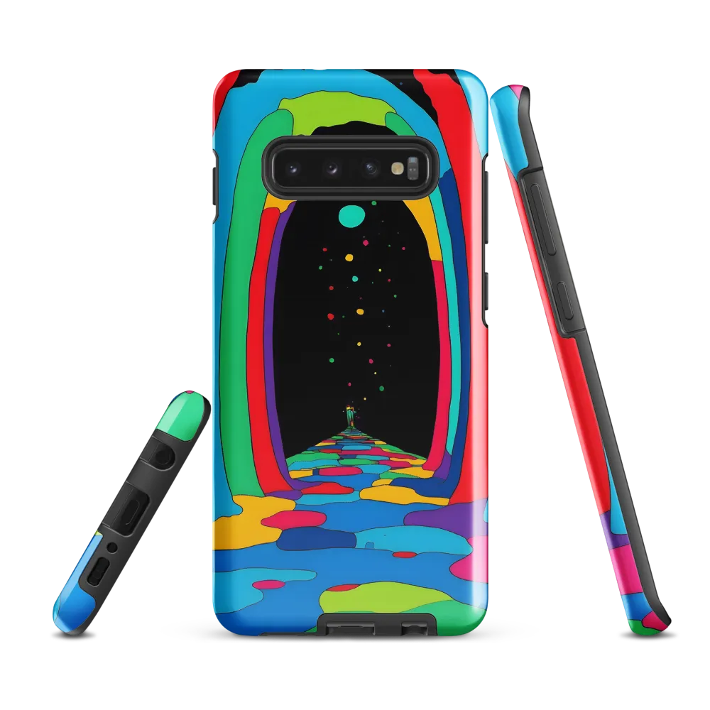 Journey Through a Psychedelic Landscape | Phone Case |  S10 Plus | Tough Case | Glossy