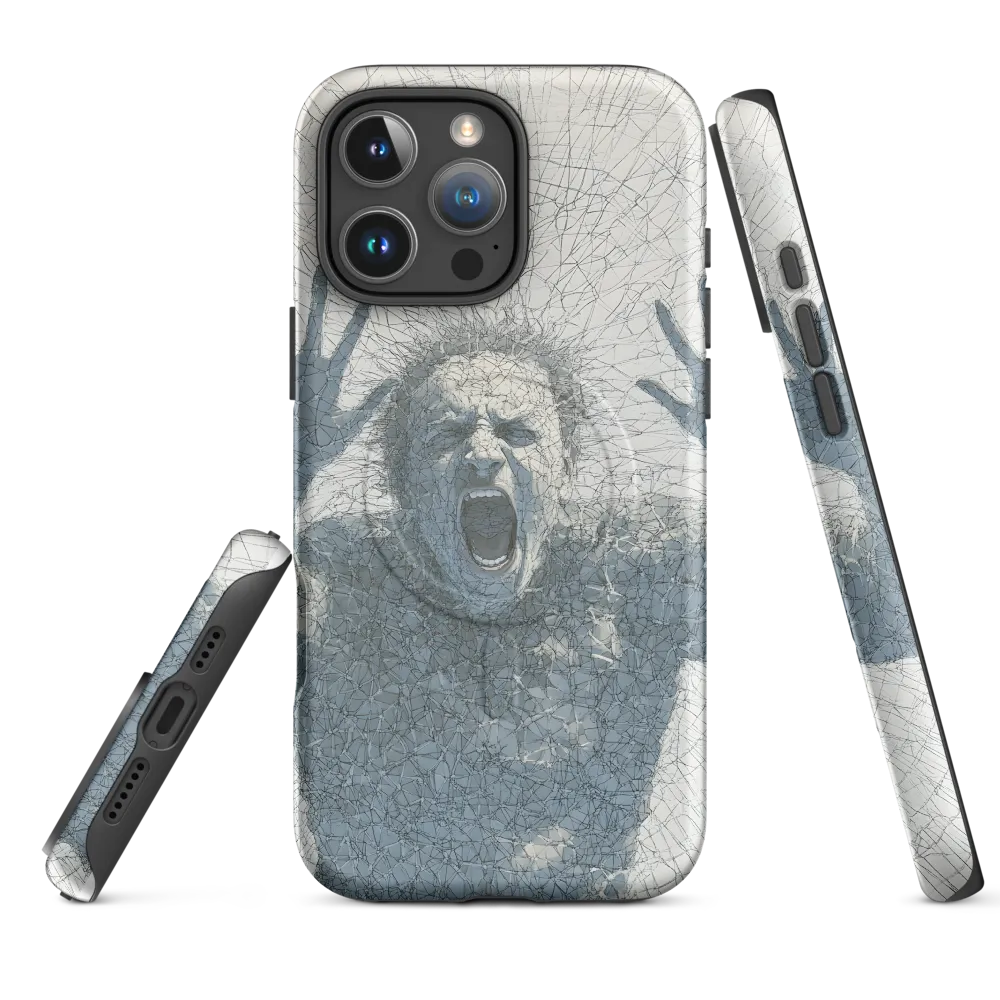 Breaking Free: An Expression of Anguish | Phone Case |  16 Pro Max | MagSafe® Tough Case | Matte