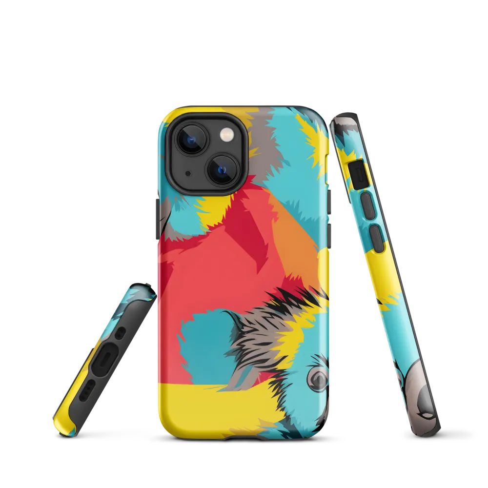 Whimsical Koalas in Vibrant Colors | Phone Case |  13 mini | Tough Case | Glossy