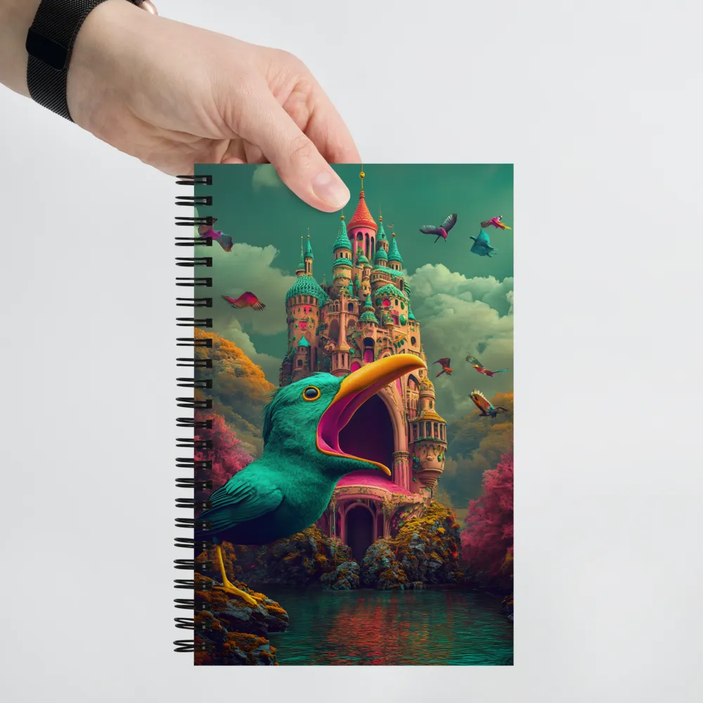 The Enchanted Castle and the Chattering Bird | Spiral Notebook