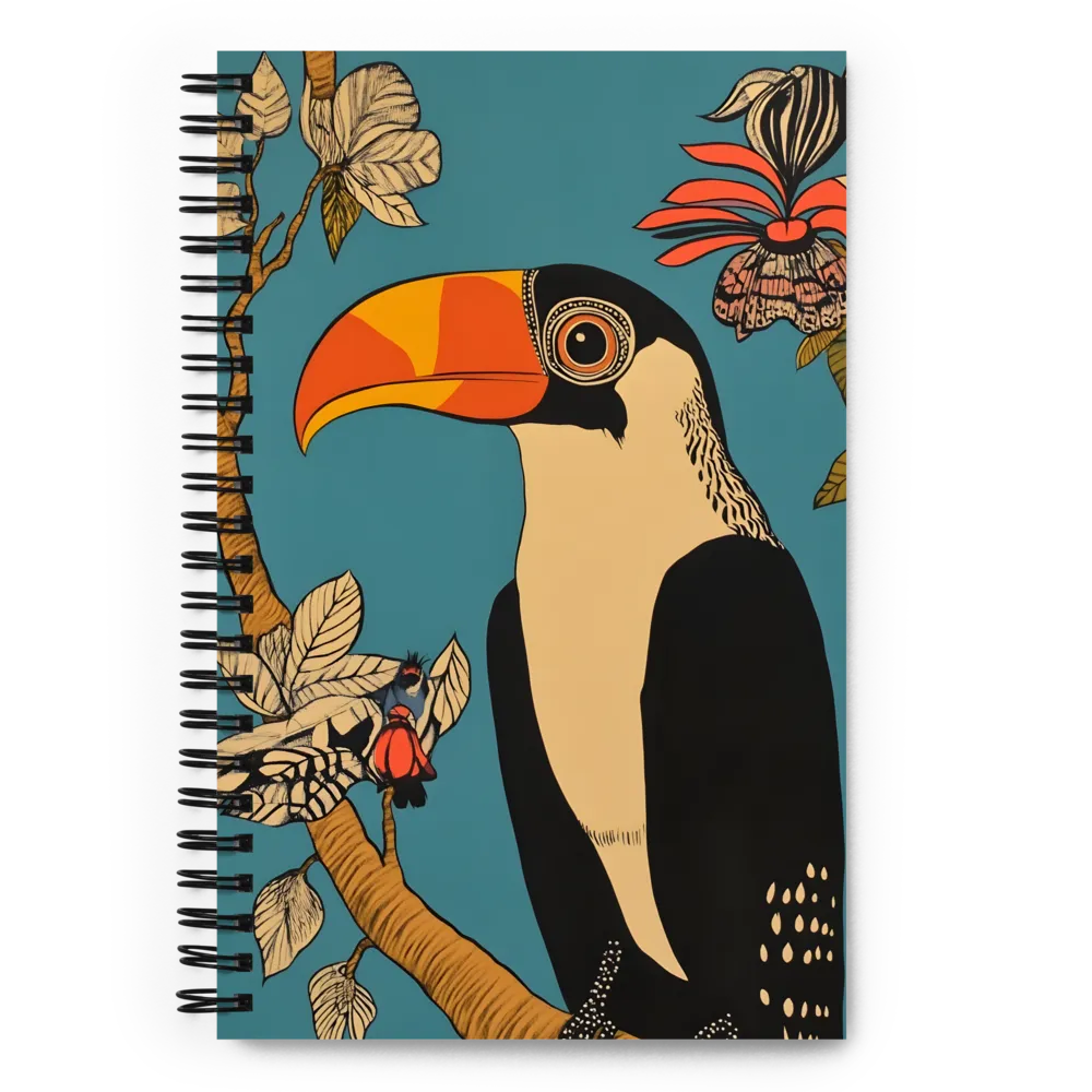 Tropical Majesty: The Toucan at Rest | Spiral Notebook