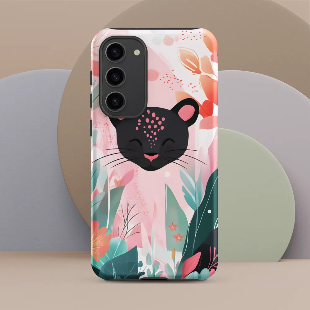 Whimsical Panther in Bloom