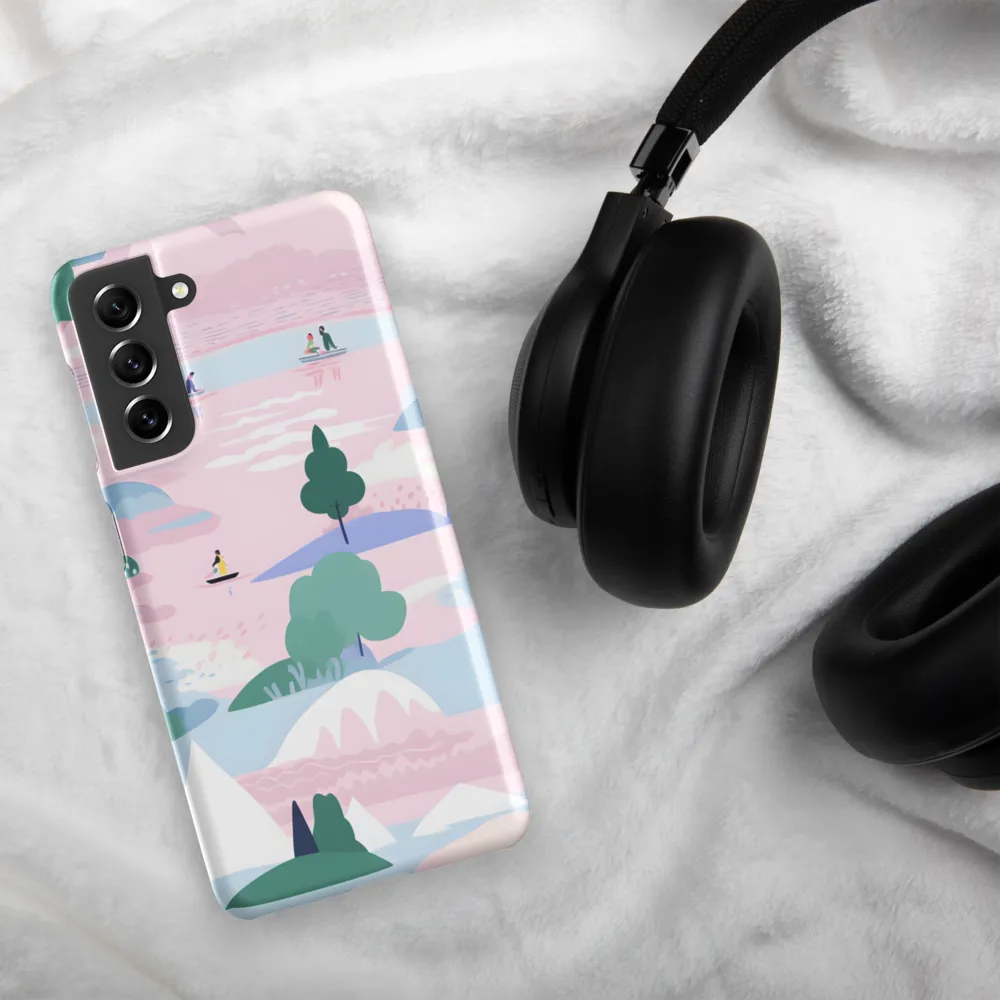 Whimsical Reflections: A Journey Through Landscapes | Phone Case |  S21 | Snap Case | Matte