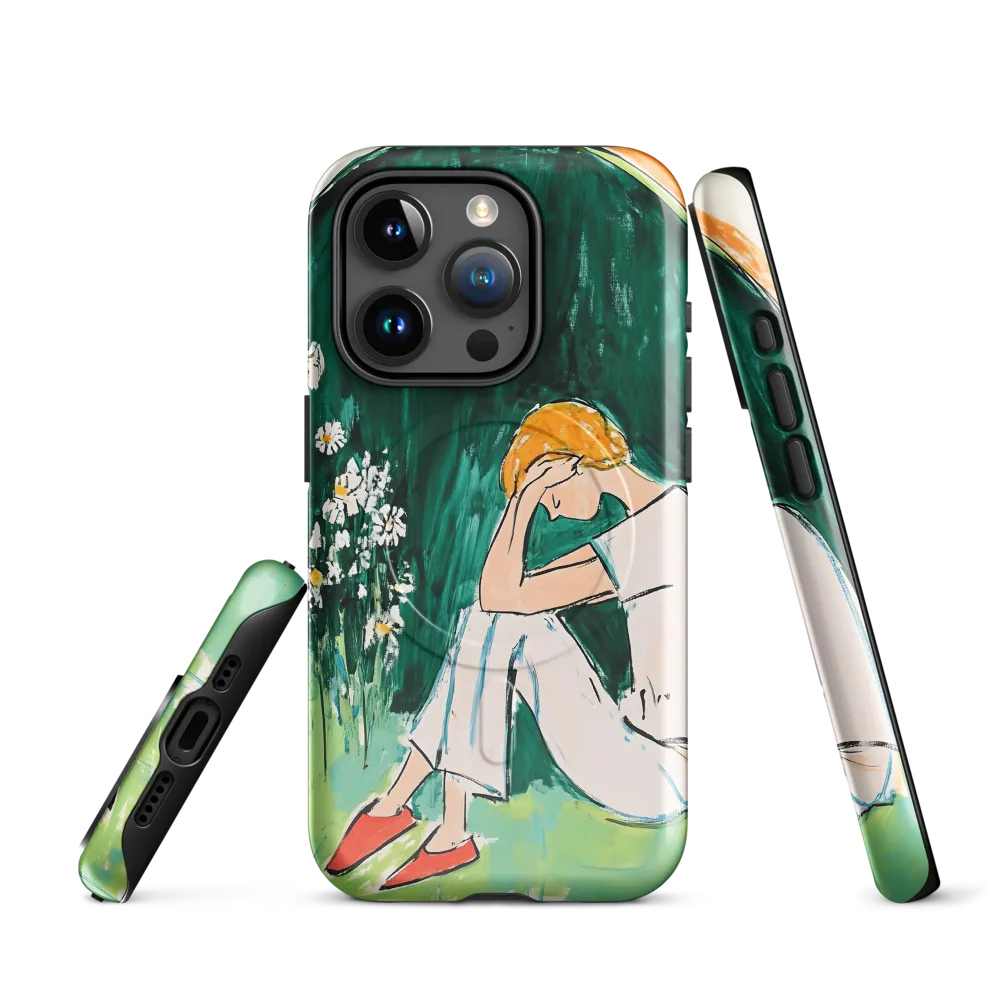Silent Sorrow | Phone Case |  15 Pro | MagSafe® Tough Case | Glossy