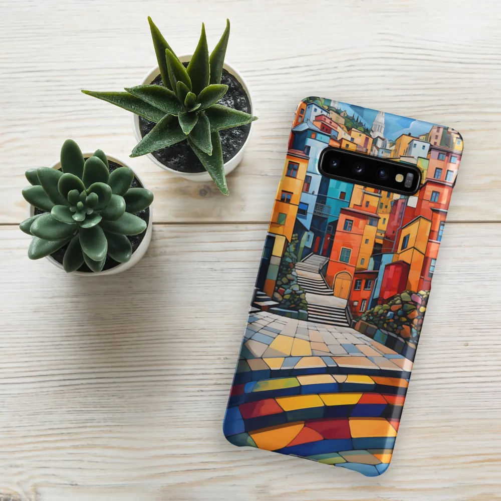Vibrant Village: A Cubist Journey