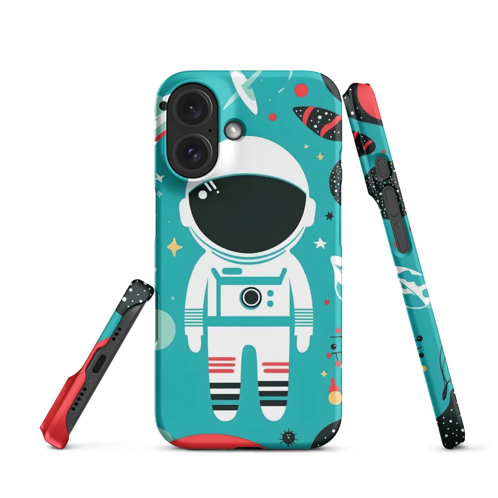 Whimsical Astronaut in Cosmic Wonderland