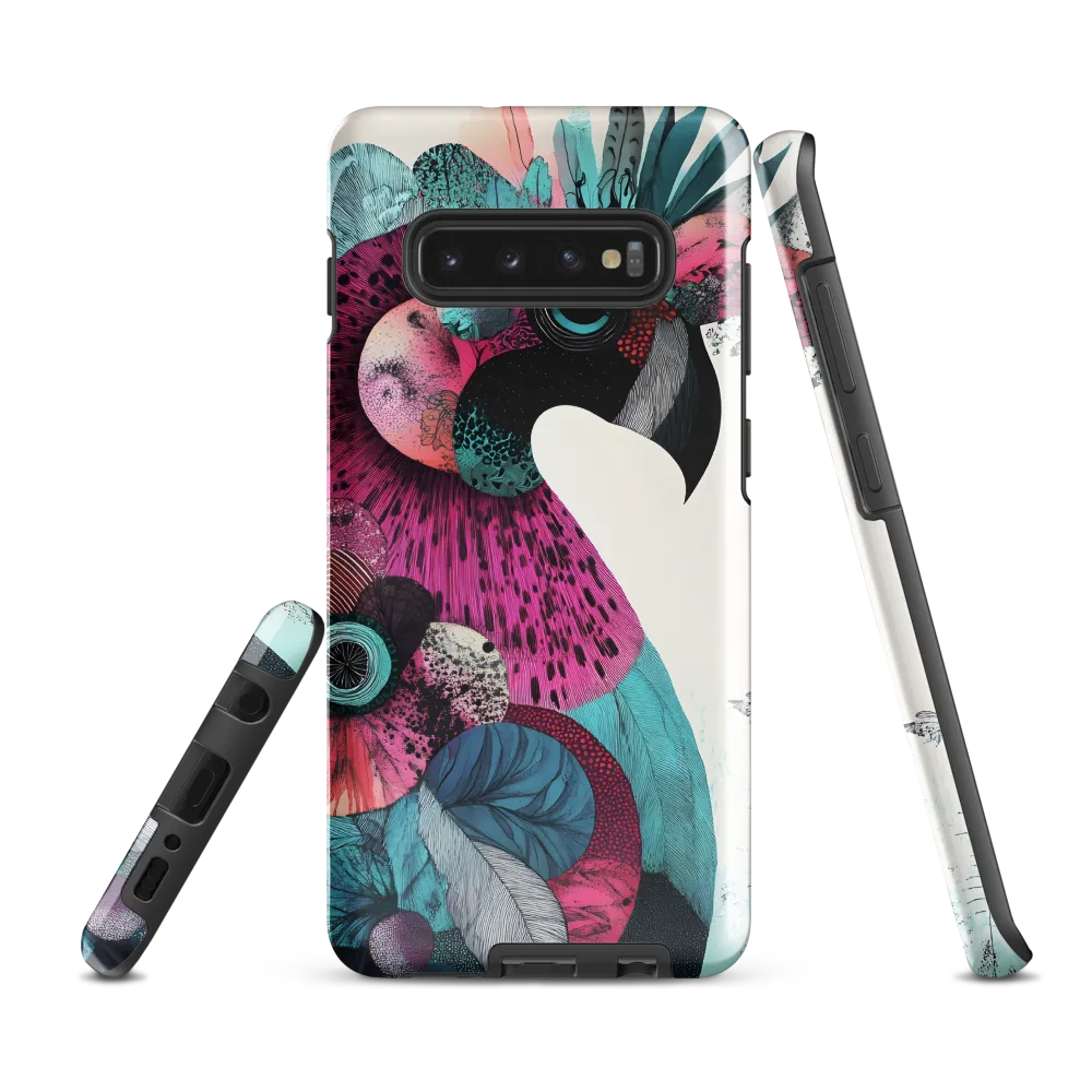 Vibrant Flamingo | Phone Case |  S10 Plus | Tough Case | Glossy