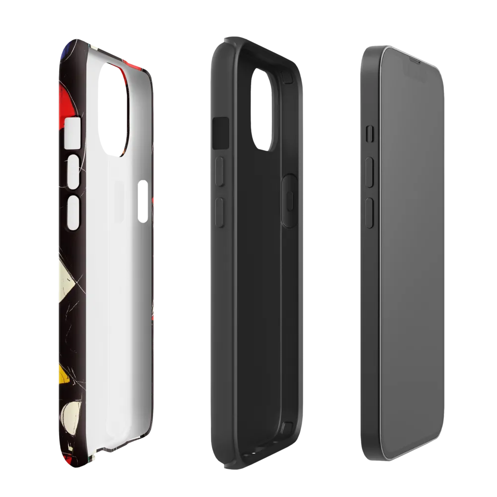 Vibrant Geometric Symphony | Phone Case |  13 | Tough Case | Matte