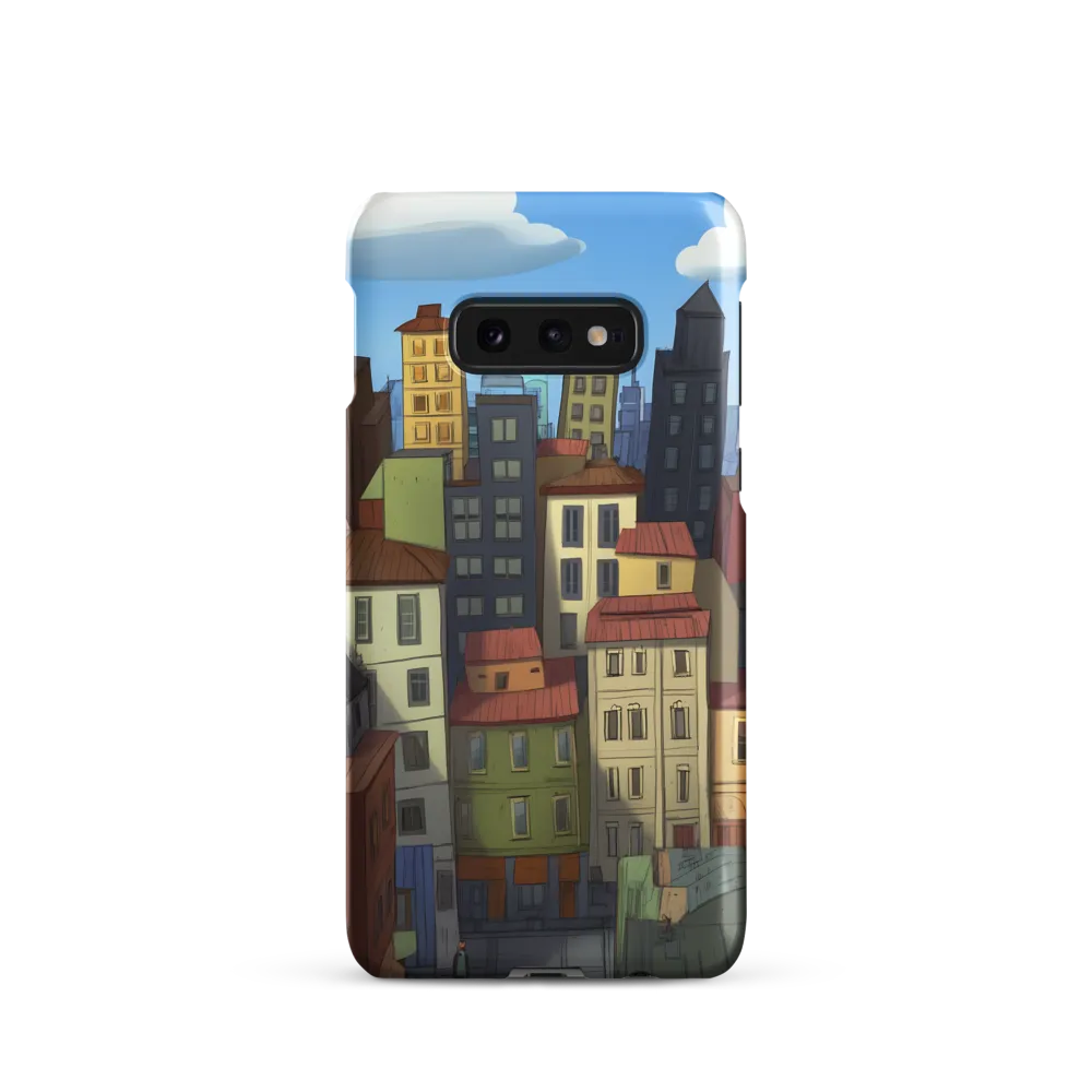 Urban Symphony: A Colorful Cityscape | Phone Case |  S10e | Snap Case | Matte