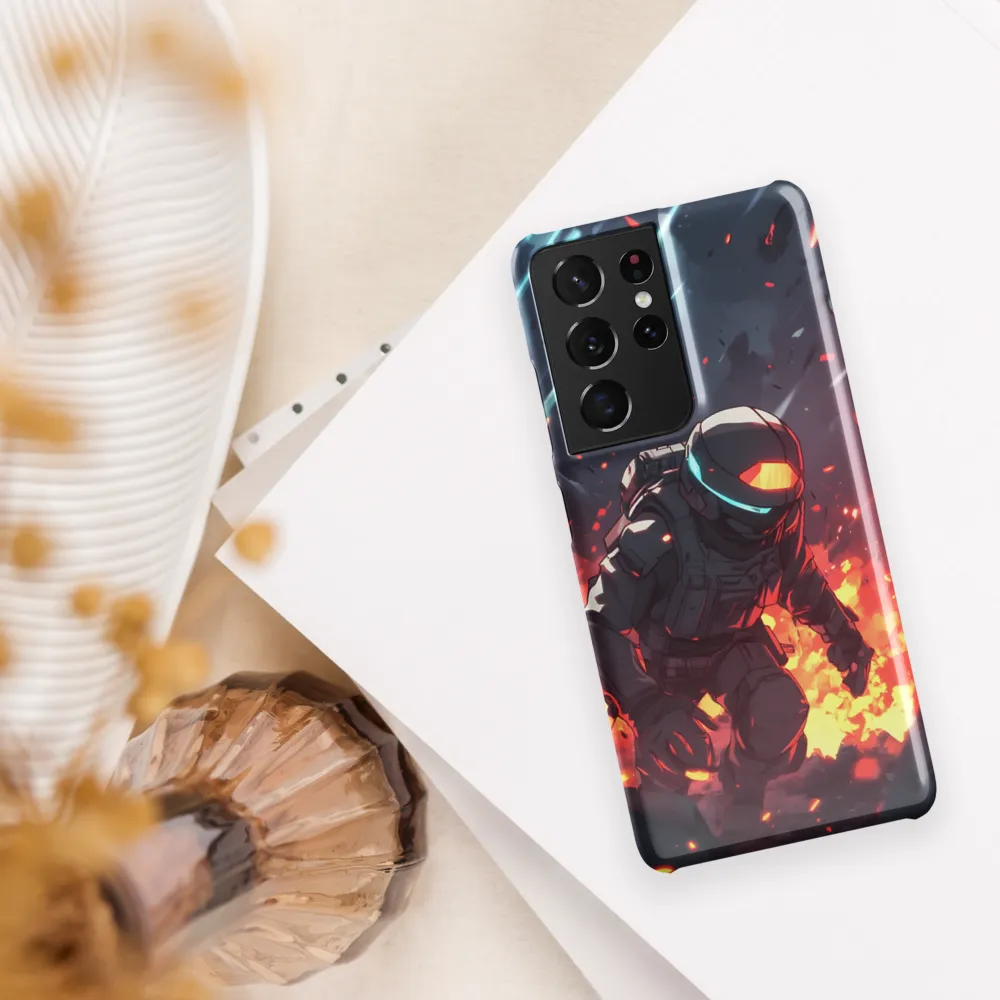 Astronaut Amidst Chaos | Phone Case |  S21 Ultra | Snap Case | Glossy