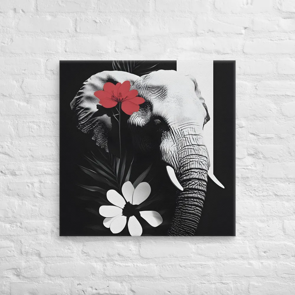 Elephant Harmony | Canvas | 28″×28″