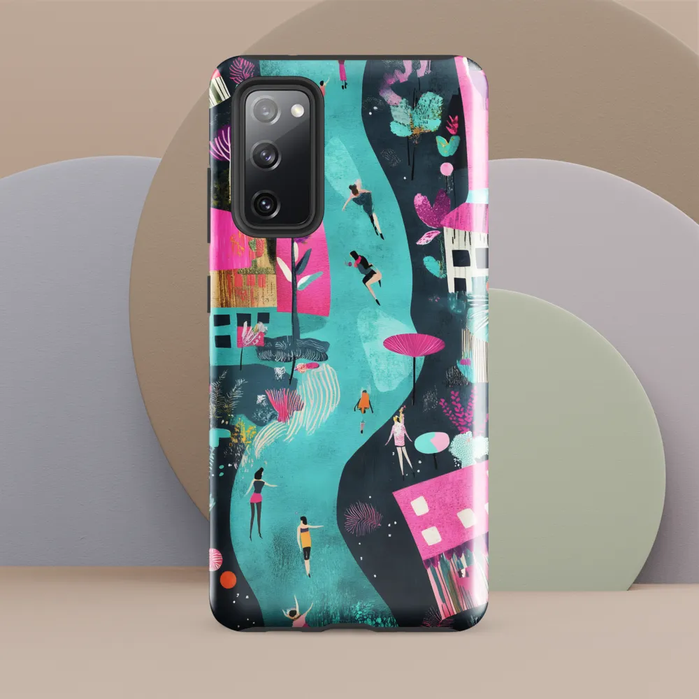 Whimsical Journey Through a Vibrant Landscape | Phone Case |  S20 FE | Tough Case | Glossy
