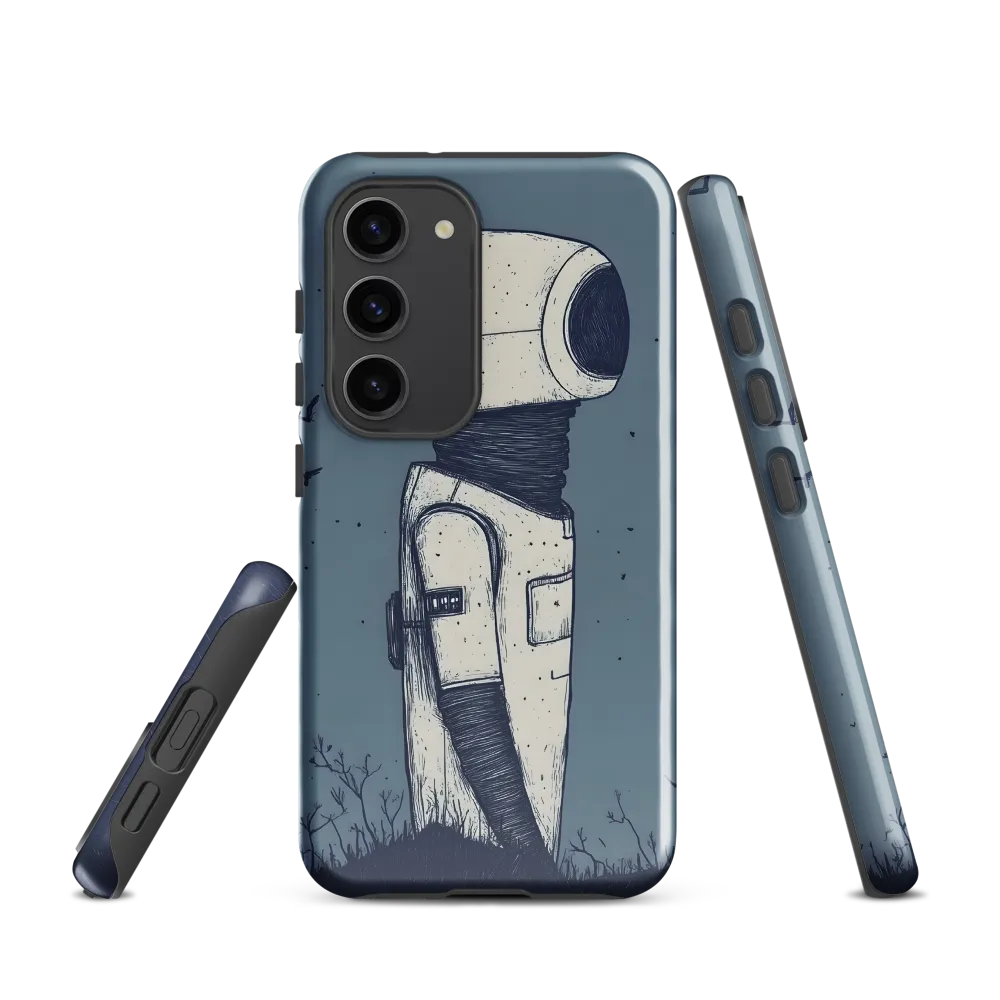 Contemplative Robot in a Barren Landscape