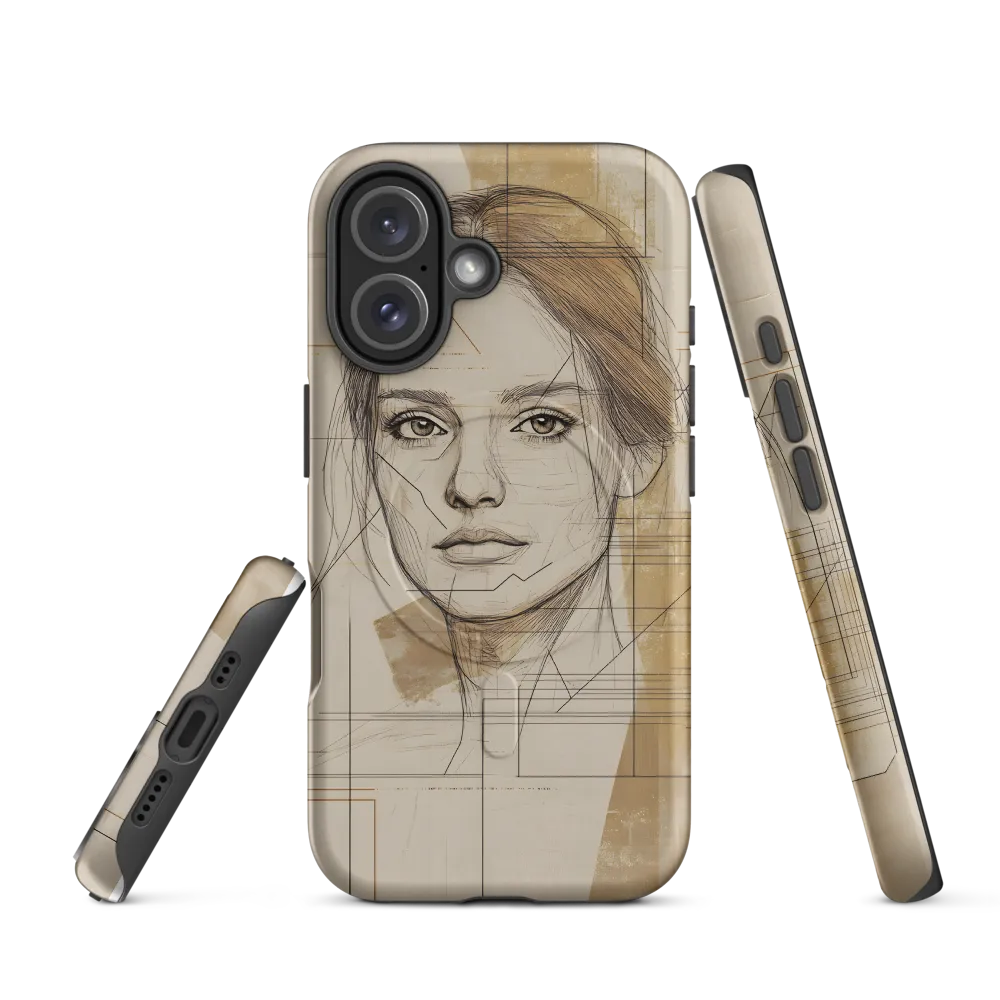 Geometric Elegance: A Modern Portrait