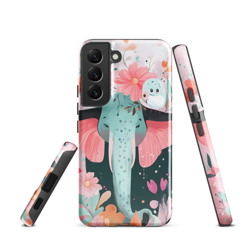 Whimsical Elephant in Bloom