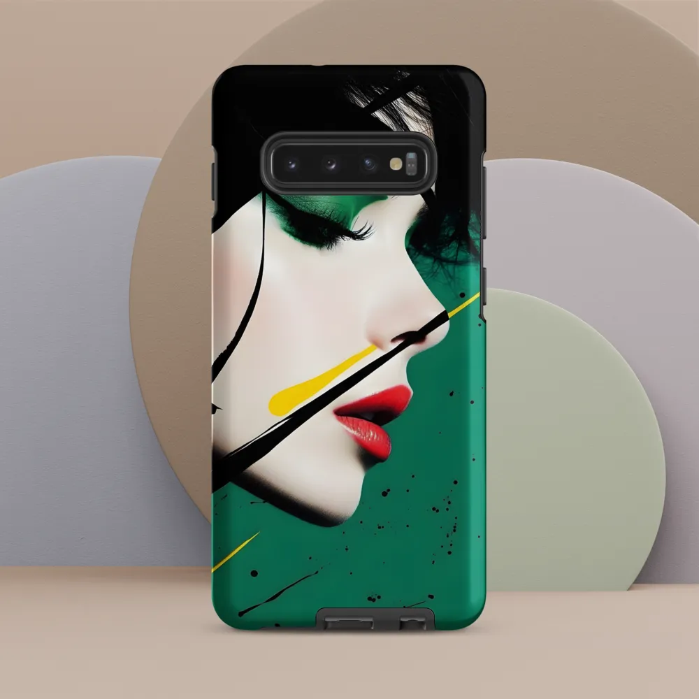 Emerald Profile with Ink and Yellow Accent