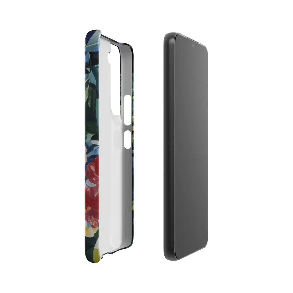 Hidden Majesty: The Jaguar Amongst Tropical Splendor | Phone Case |  S22 | Snap Case | Matte