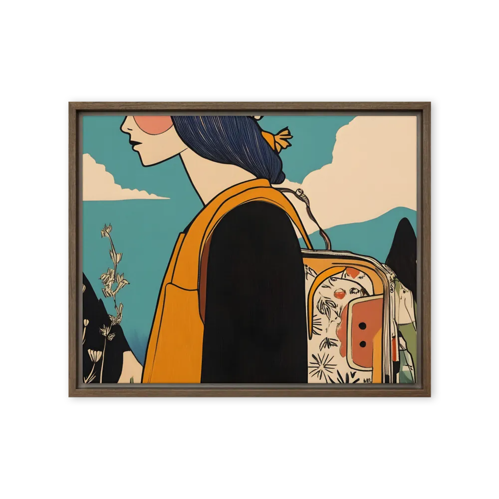 Journey's Serenity | Canvas with Brown Frame | 16″×20″