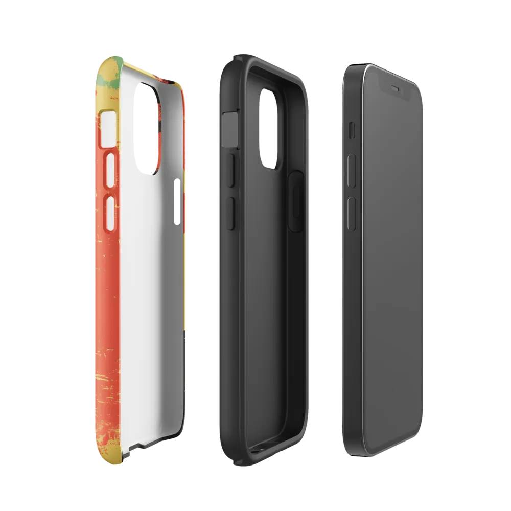 Journey to the Stars: A Retro-Futuristic Landscape | Phone Case |  12 mini | Tough Case | Glossy