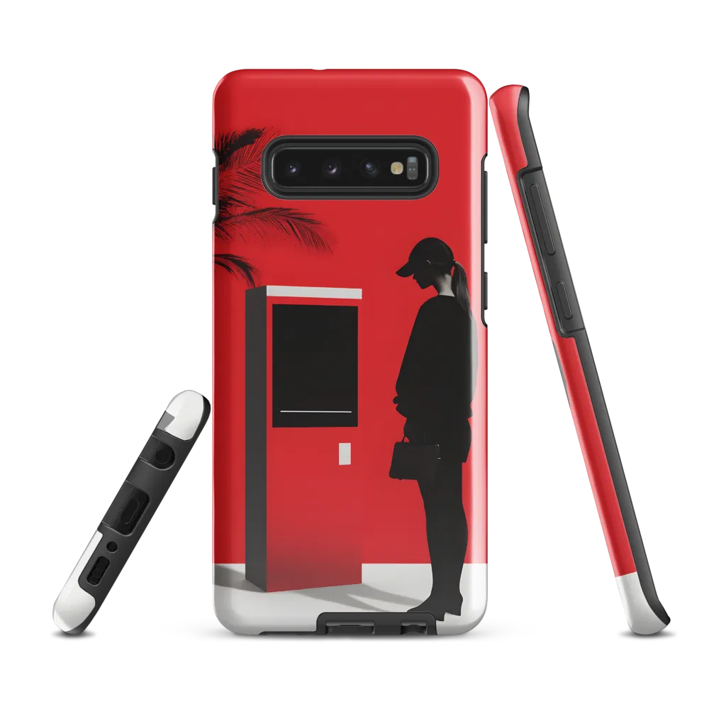 Contemplation in Red | Phone Case |  S10 Plus | Tough Case | Glossy