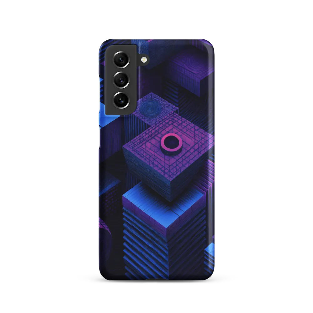 Geometric Dreams in Blue and Purple