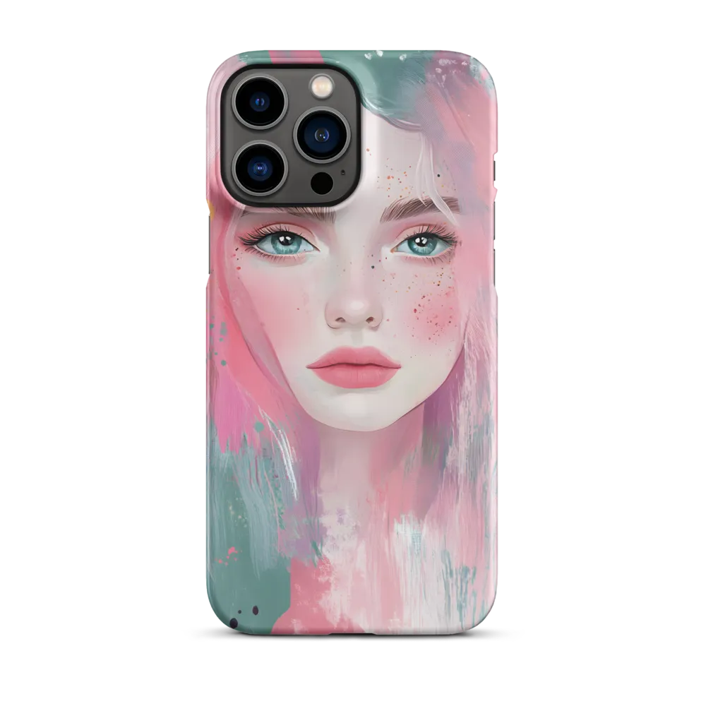 Dreamy Serenity: A Contemporary Portrait | Phone Case |  13 Pro Max | Snap Case | Matte