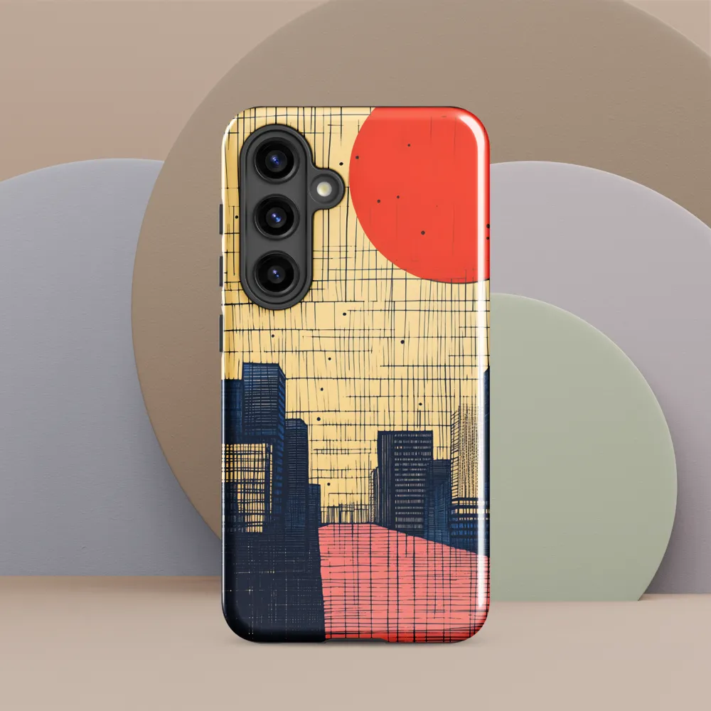 Urban Echoes: A Minimalist Cityscape