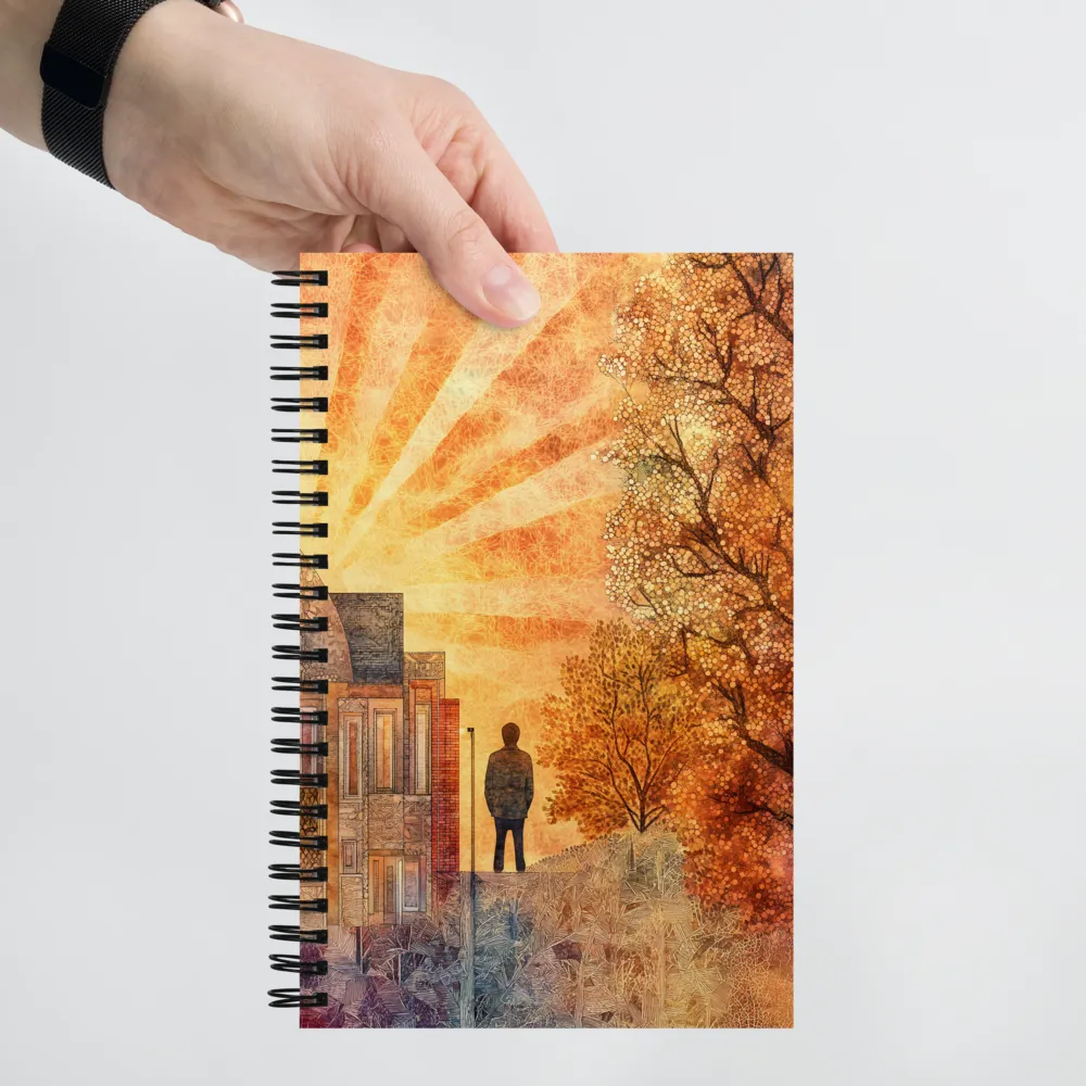 Golden Moments of Reflection | Spiral Notebook