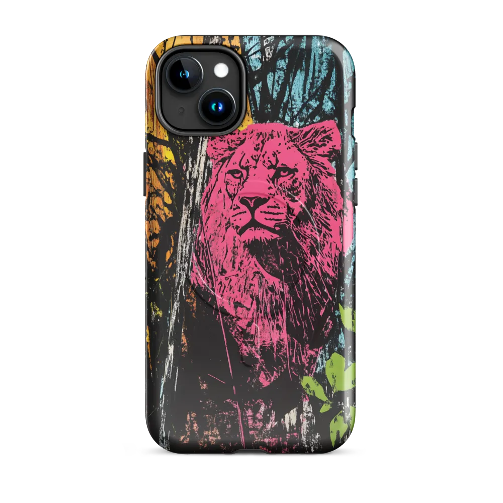 Fierce Vibrance: The Pink Lion