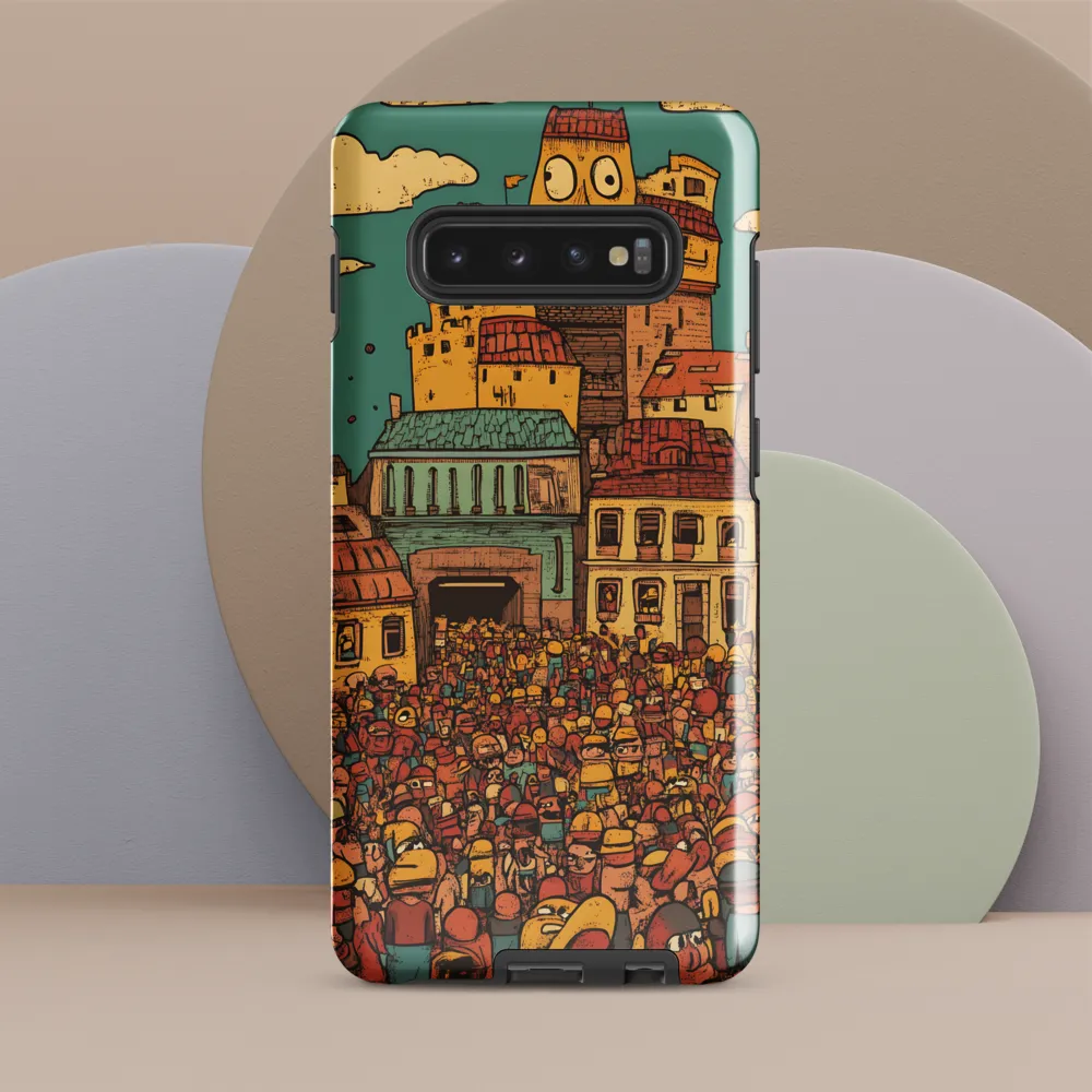 The Quirky City Gathering | Phone Case |  S10 Plus | Tough Case | Glossy