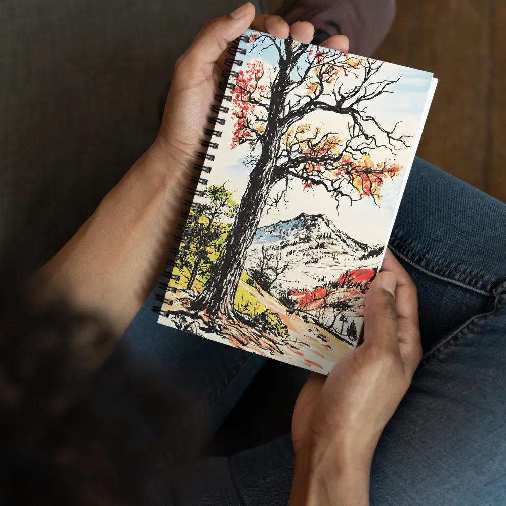 Autumn Majesty: The Guardian Tree | Spiral Notebook