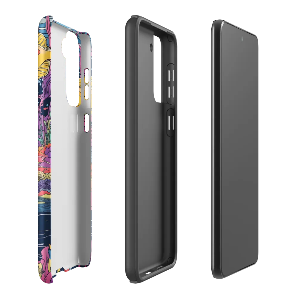 Underwater Dreamscape: A Playful Encounter | Phone Case |  S21 Plus | Tough Case | Matte