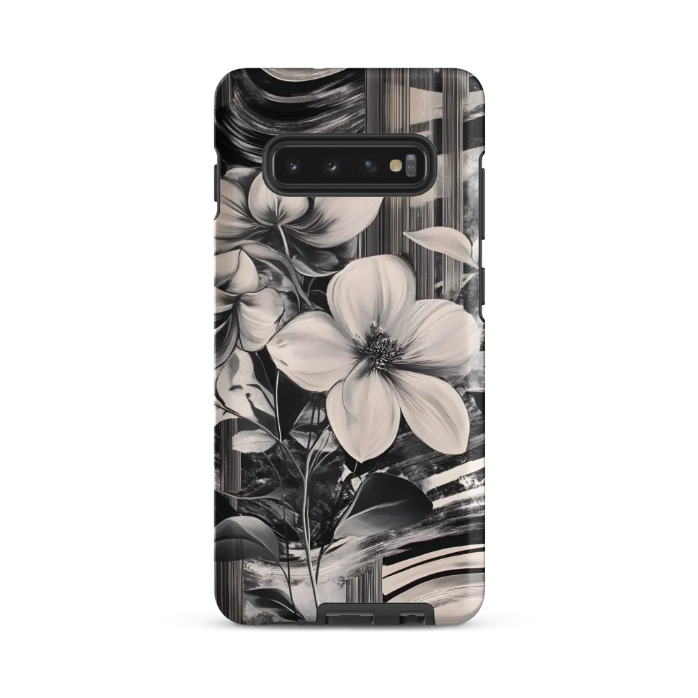 Ethereal Bloom: A Dance of Monochromes