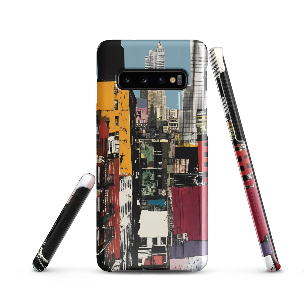 Urban Collage: A Vivid Cityscape | Phone Case |  S10 | Snap Case | Glossy
