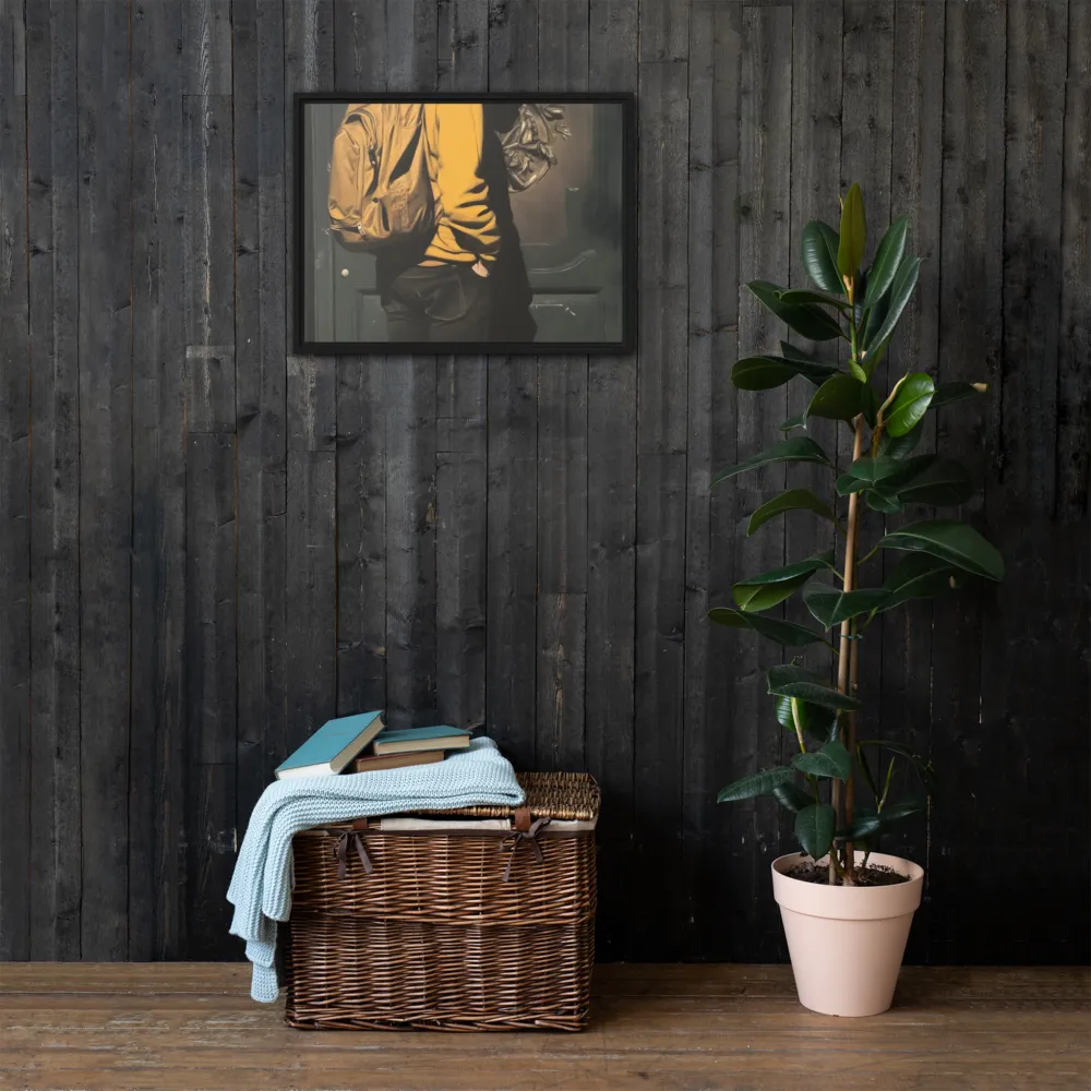Silent Reflection | Canvas with Black Frame | 18″×24″