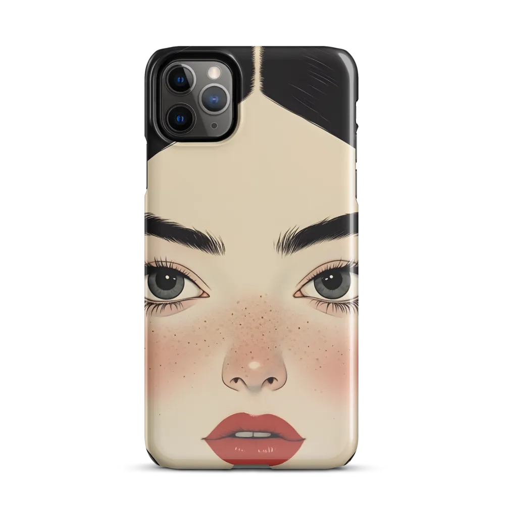 Serenity Captured: A Modern Portrait | Phone Case |  11 Pro Max | Snap Case | Glossy