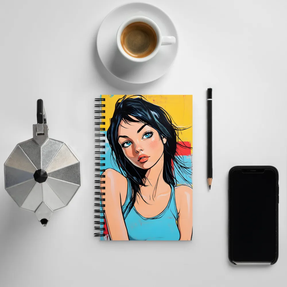 Vibrant Portrait of Modern Youth | Spiral Notebook