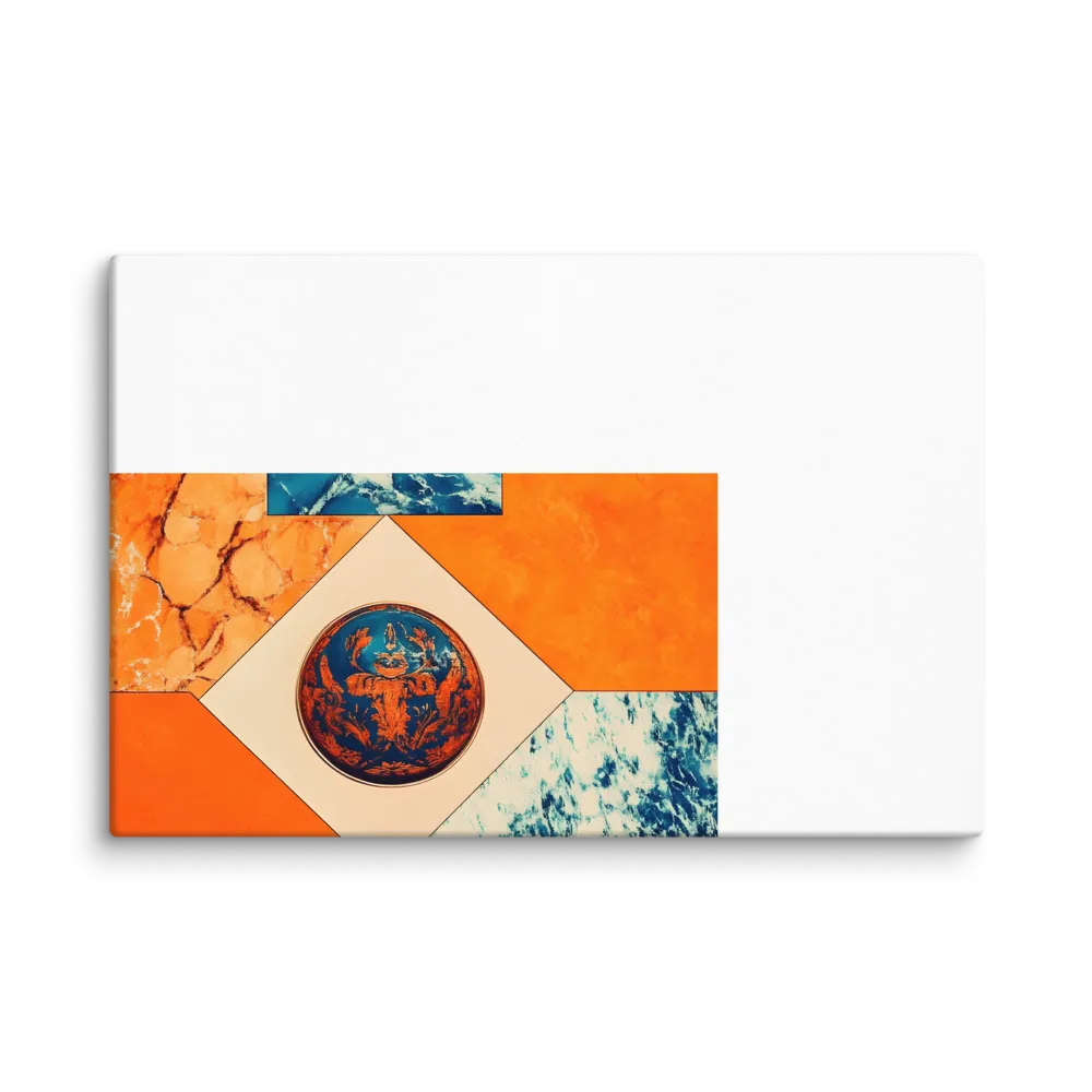 Harmonious Encounters: Abstract Geometry | Canvas | 32″×48″