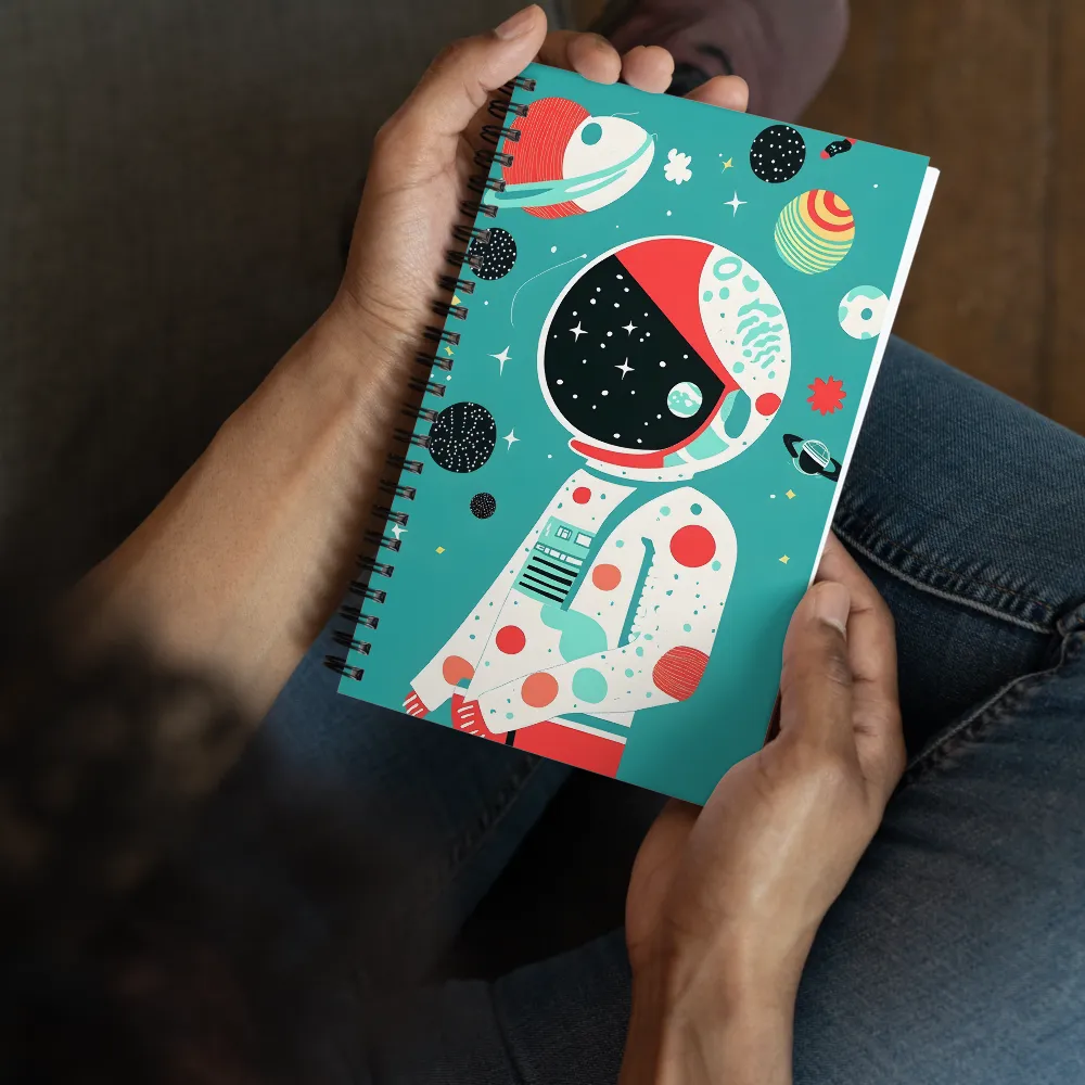 Cosmic Explorer: A Playful Journey Through Space | Spiral Notebook