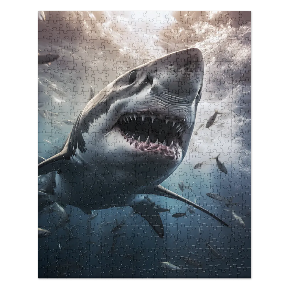 The Apex Predator: An Underwater Encounter | Jigsaw Puzzle | 520 pieces