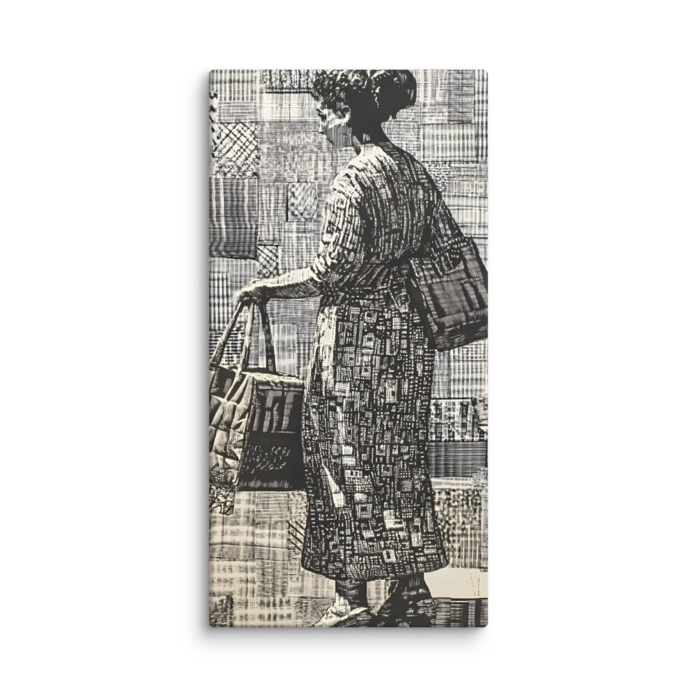 Urban Reflections: A Shopping Narrative | Canvas | 20″×40″