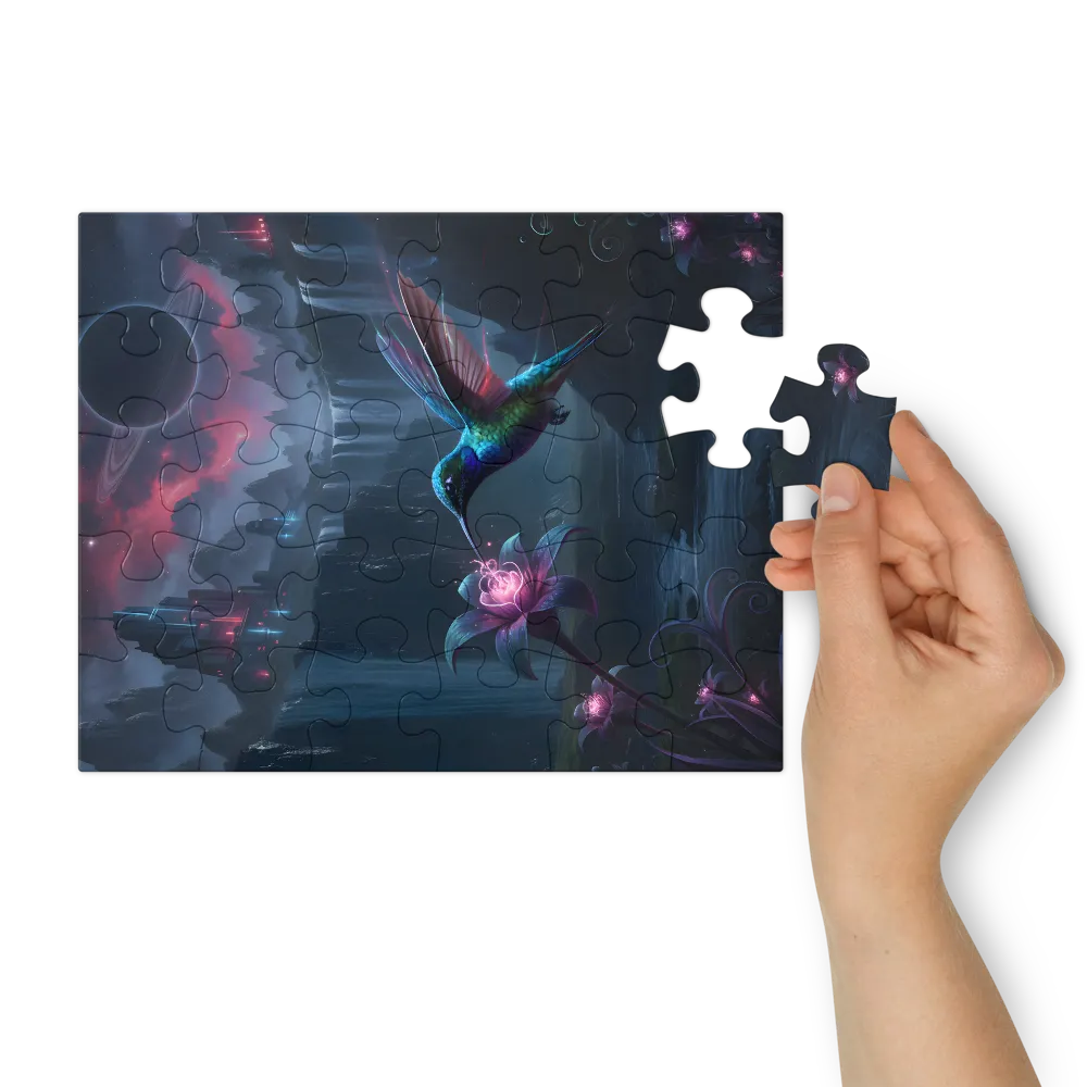 Celestial Hummingbird 
 Jigsaw Puzzle in Tin Box