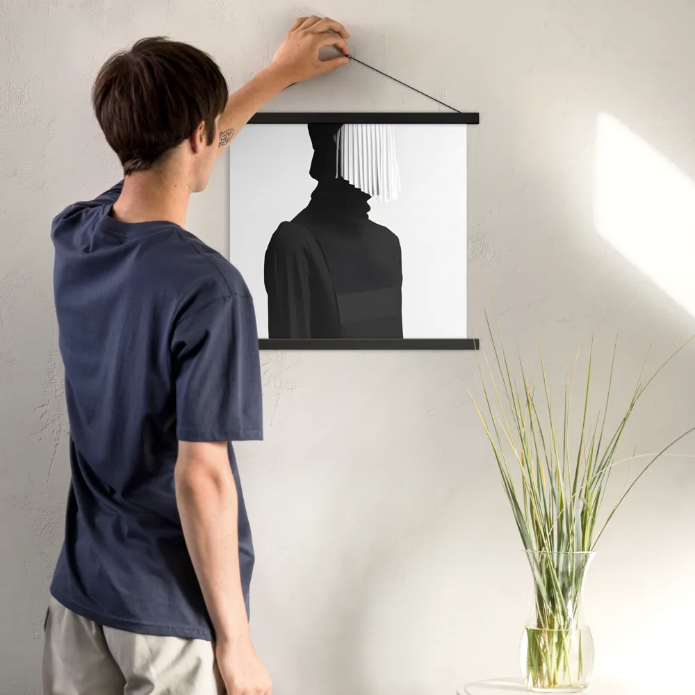 Veil of Mystery | Poster With Black Wood Hanger | 18″×18″