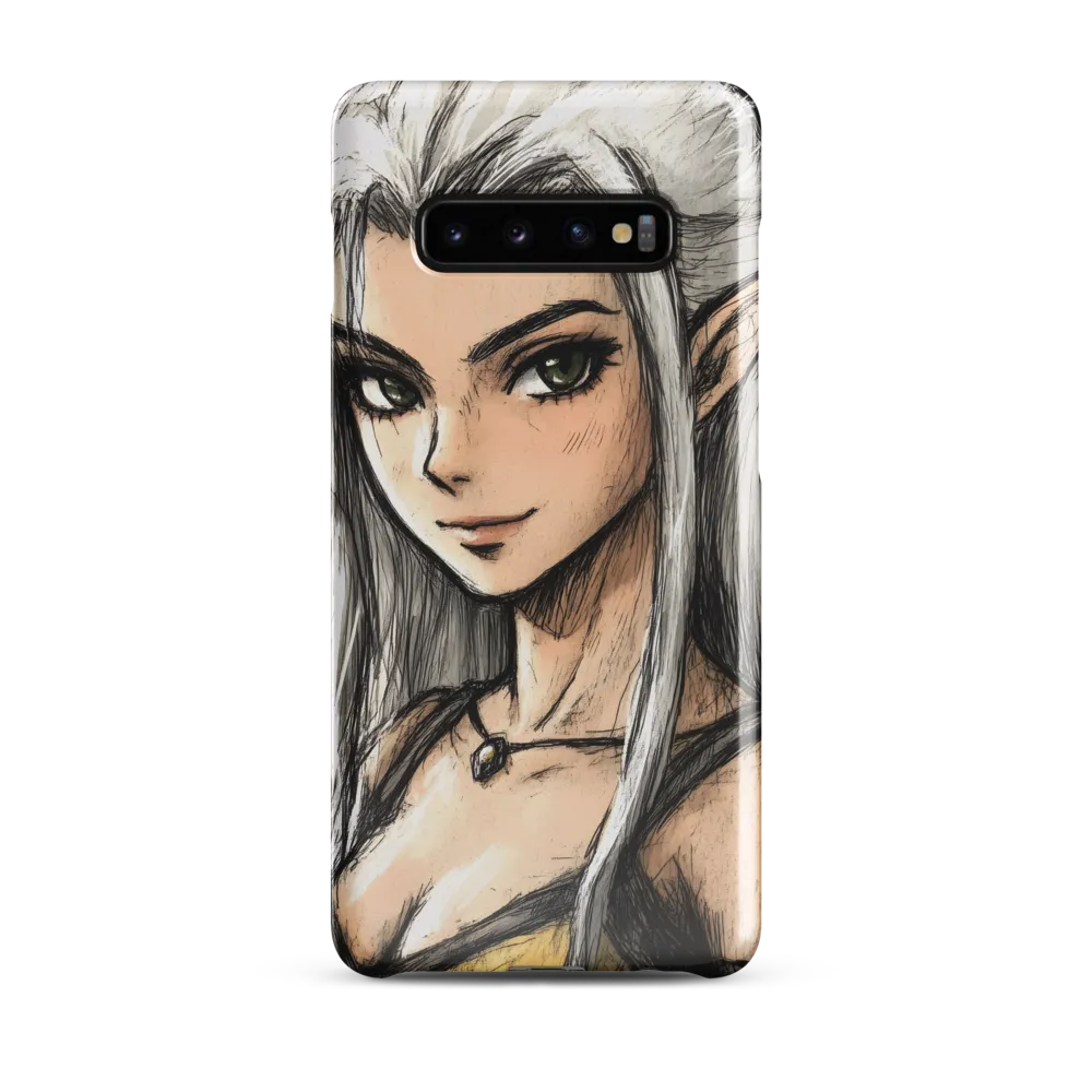 Ethereal Elegance: The Elf's Portrait | Phone Case |  S10 Plus | Snap Case | Glossy