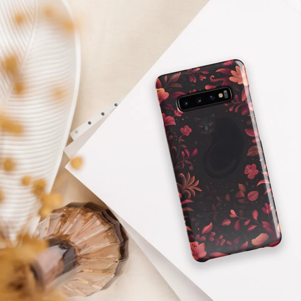 Enigmatic Feline Flora | Phone Case |  S10 Plus | Snap Case | Glossy