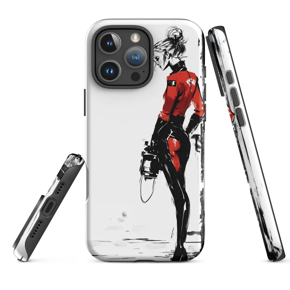 The Edgy Elegance | Phone Case |  16 Pro Max | Tough Case | Matte