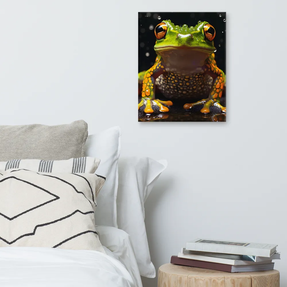 Emerald Elegance: The Frog in Focus