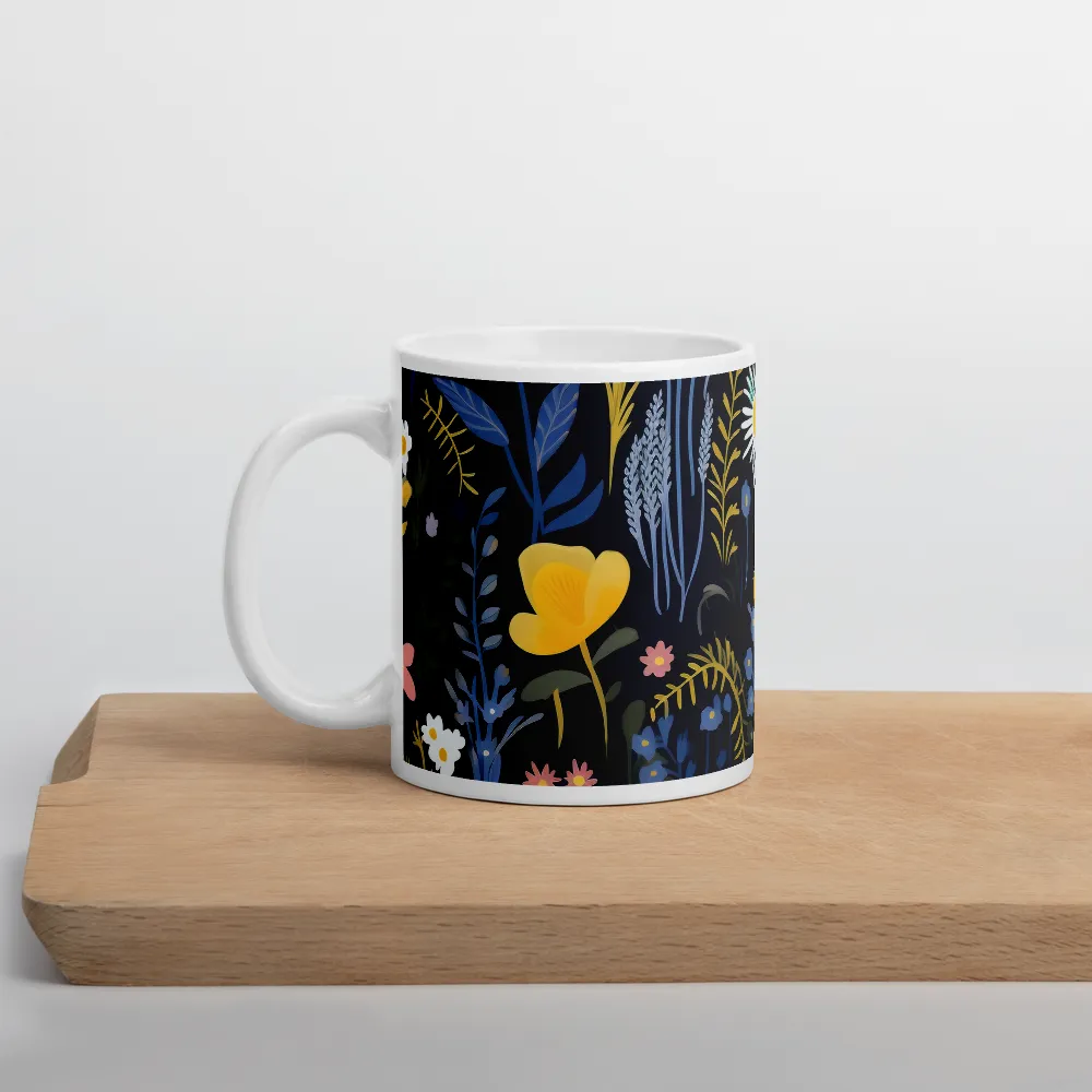 Botanical Harmony: A Floral Symphony | Mug with White inside | 11 oz