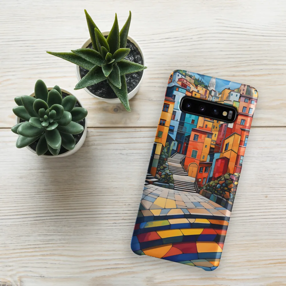Vibrant Village: A Cubist Journey